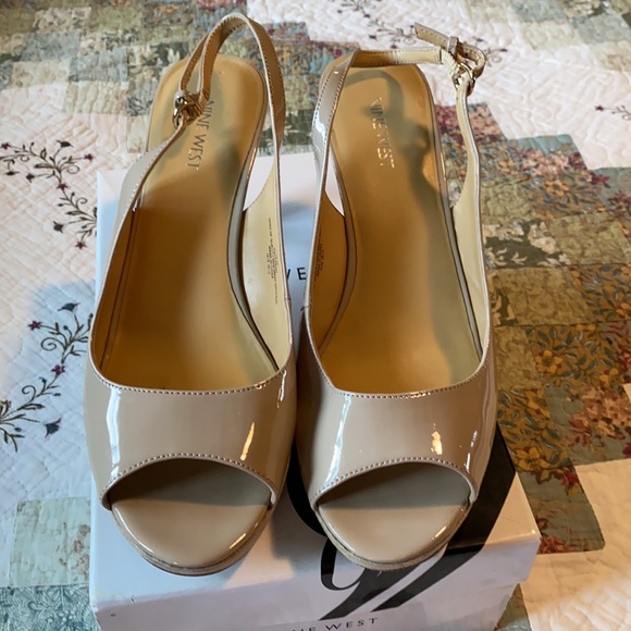Women’s nine West open toe shoe size 10 - Picture 2 of 5